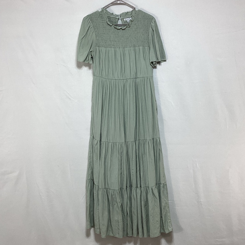 Saving Paige Medium Sage Maxi Dress